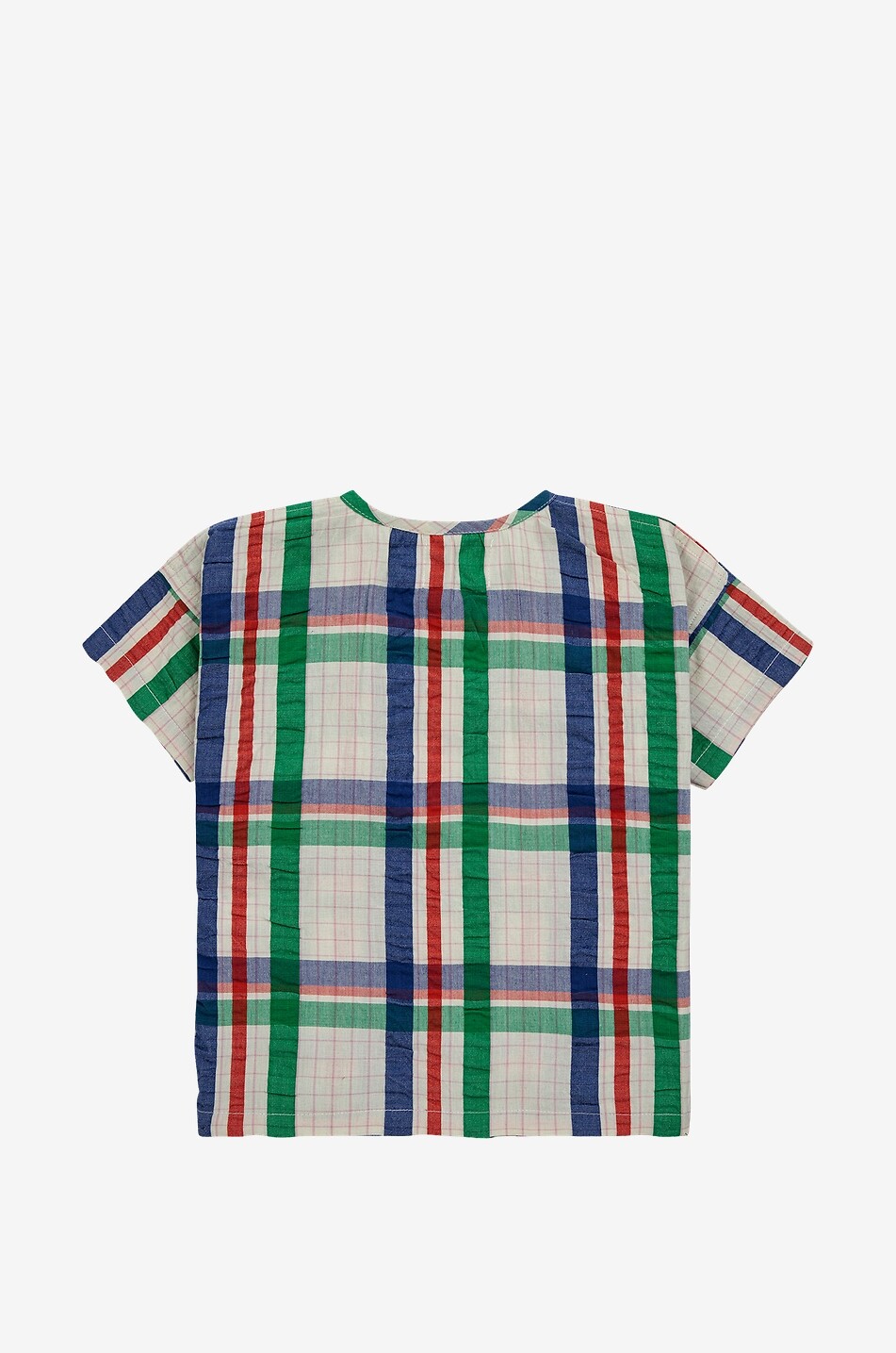 Madras Checks short-sleeved baby shirt