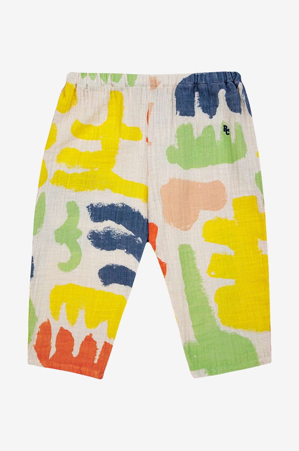 Pantalon carotte bébé en gaze de coton Carnival All Over