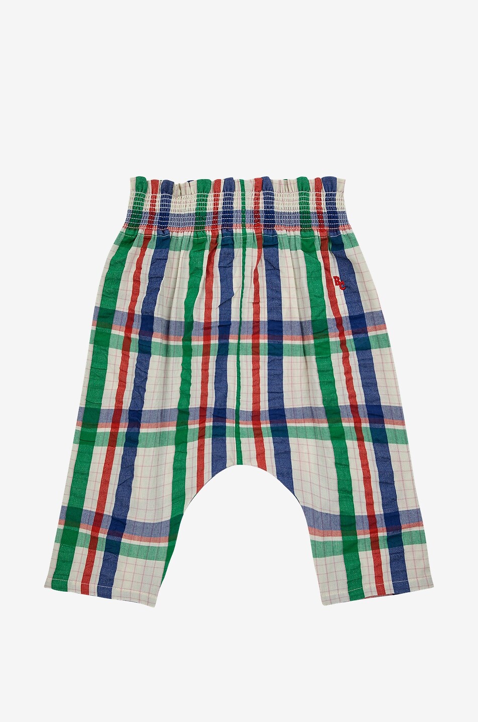 BOBO CHOSES Pantalon paperbag à carreaux bébé Madras Checks Bébé MULTICOLORE 1