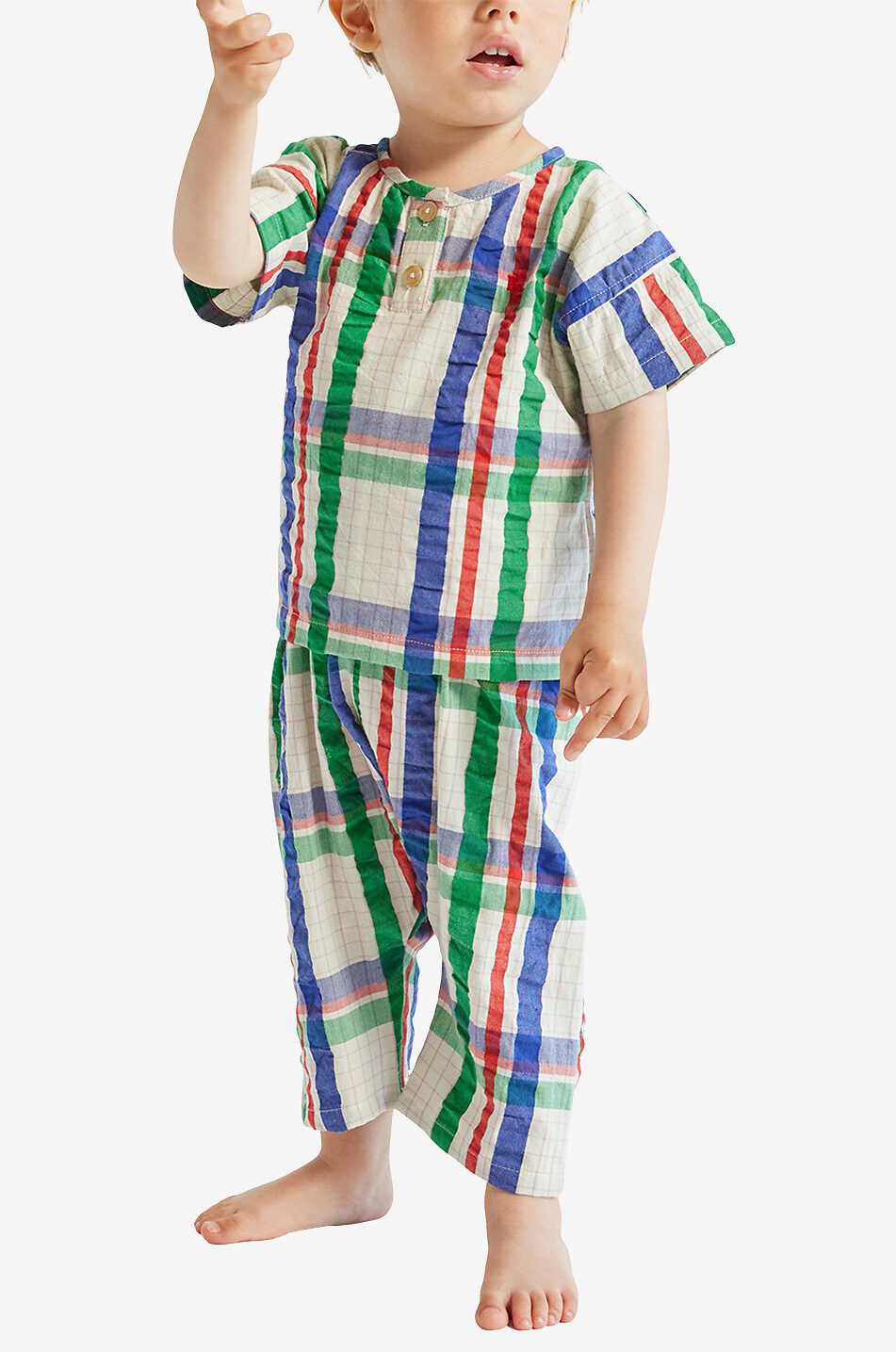 BOBO CHOSES Pantalon paperbag à carreaux bébé Madras Checks Bébé MULTICOLORE 3