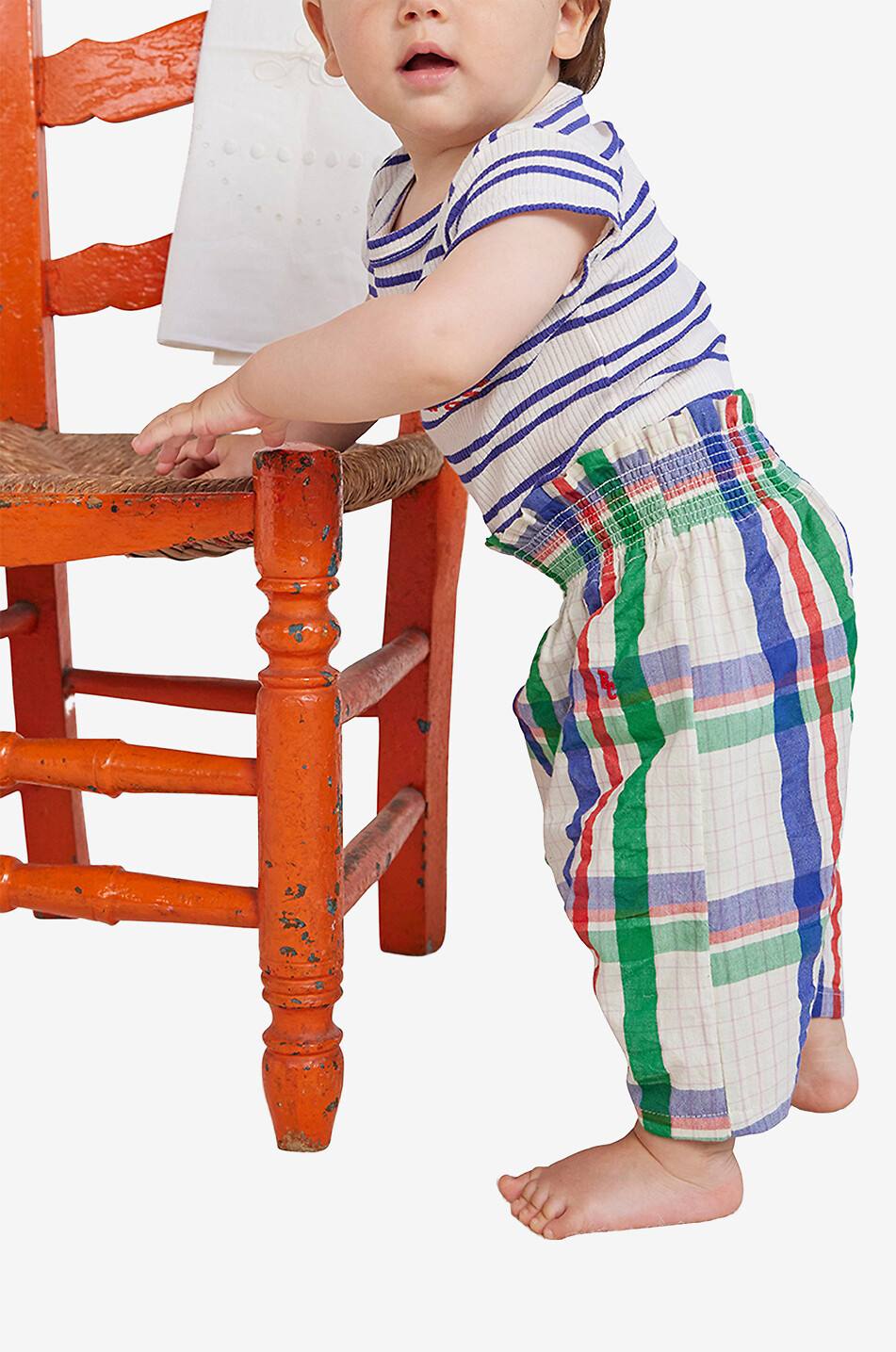 BOBO CHOSES Pantalon paperbag à carreaux bébé Madras Checks Bébé MULTICOLORE 4