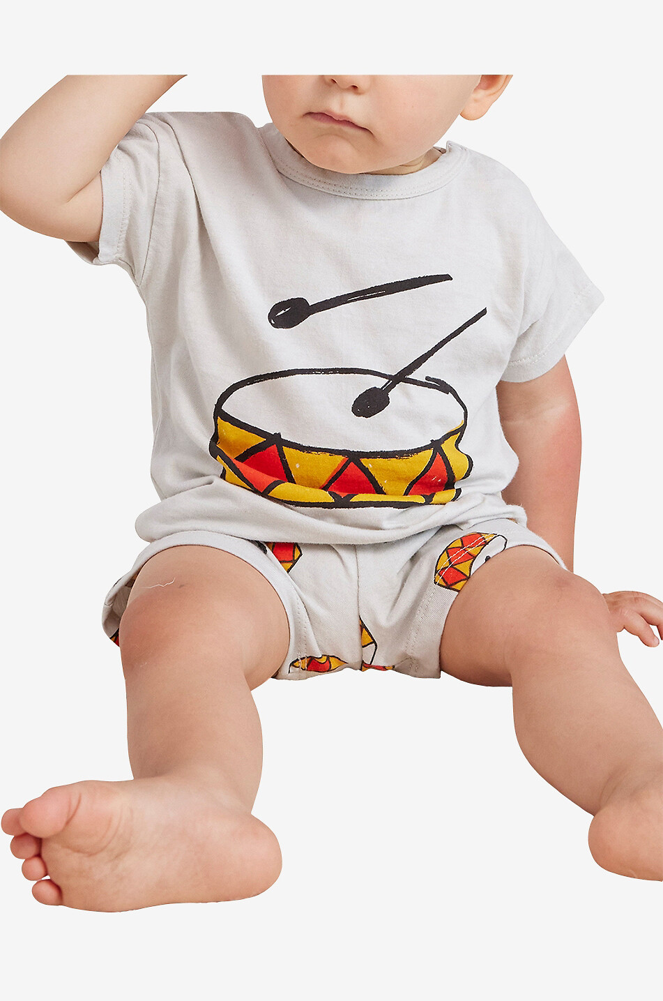 Baby-Kurzarm-T-Shirt Play The Drum