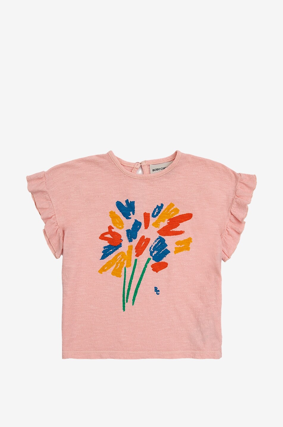 Baby-T-Shirt mit Rüschen Fireworks