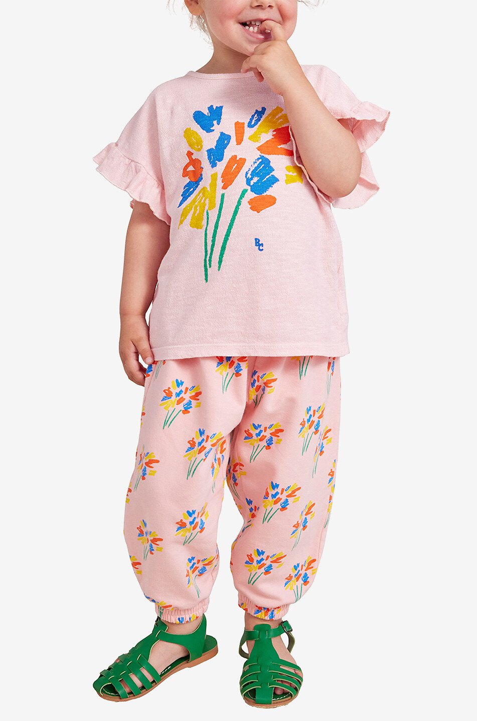 Baby-T-Shirt mit Rüschen Fireworks
