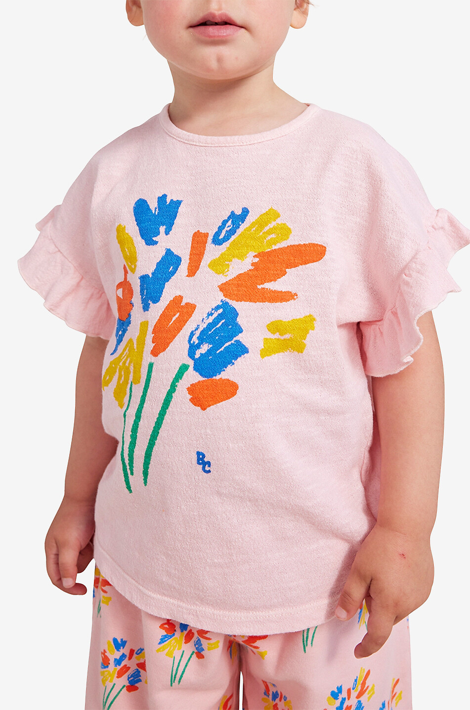 Baby-T-Shirt mit Rüschen Fireworks