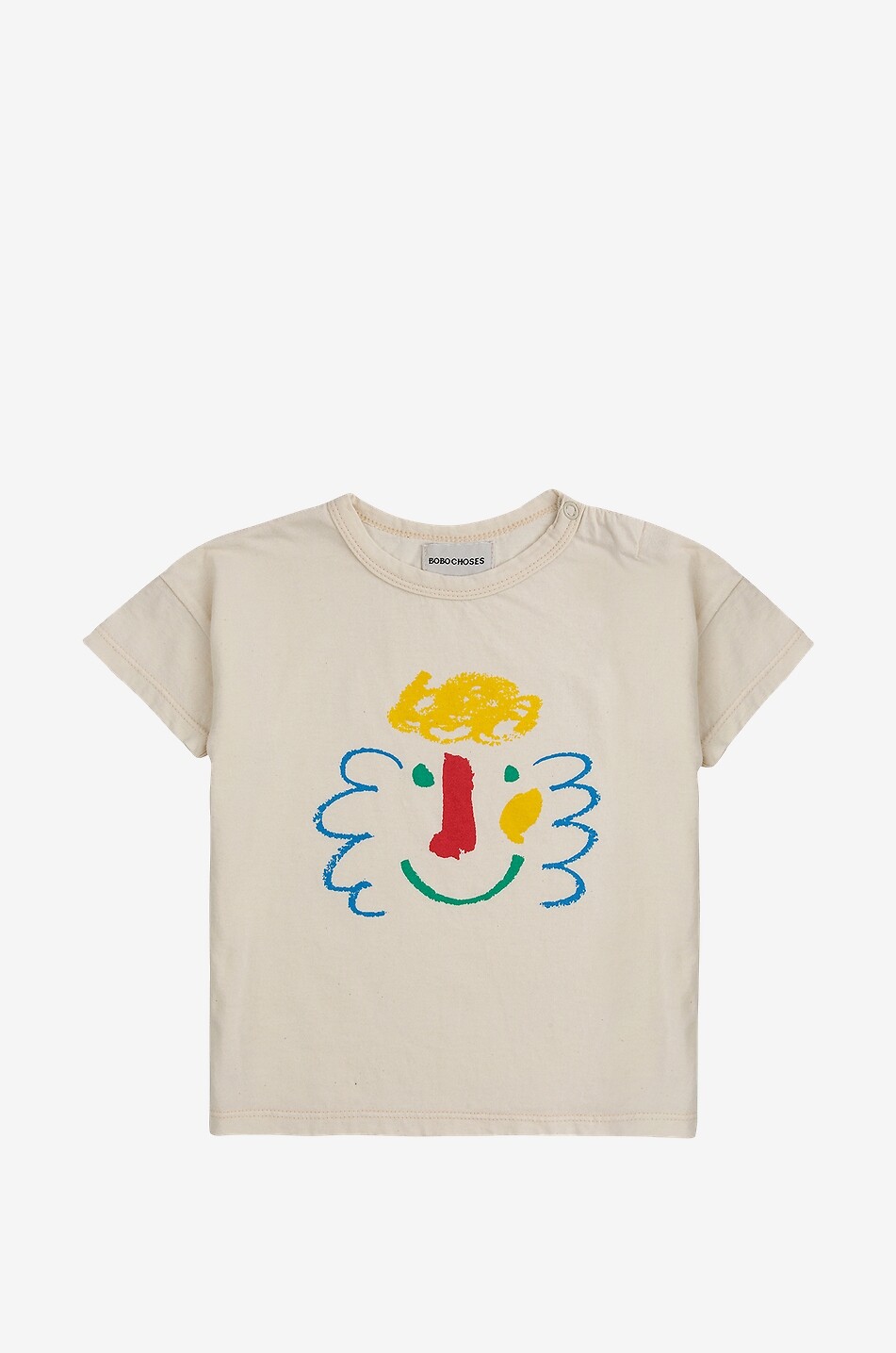 Happy Mask printed baby T-shirt