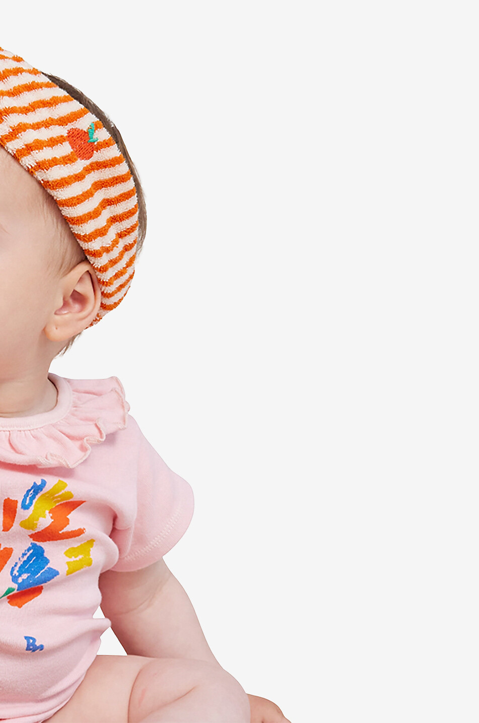 BOBO CHOSES Orange Striped baby terry headband Baby ORANGE 4
