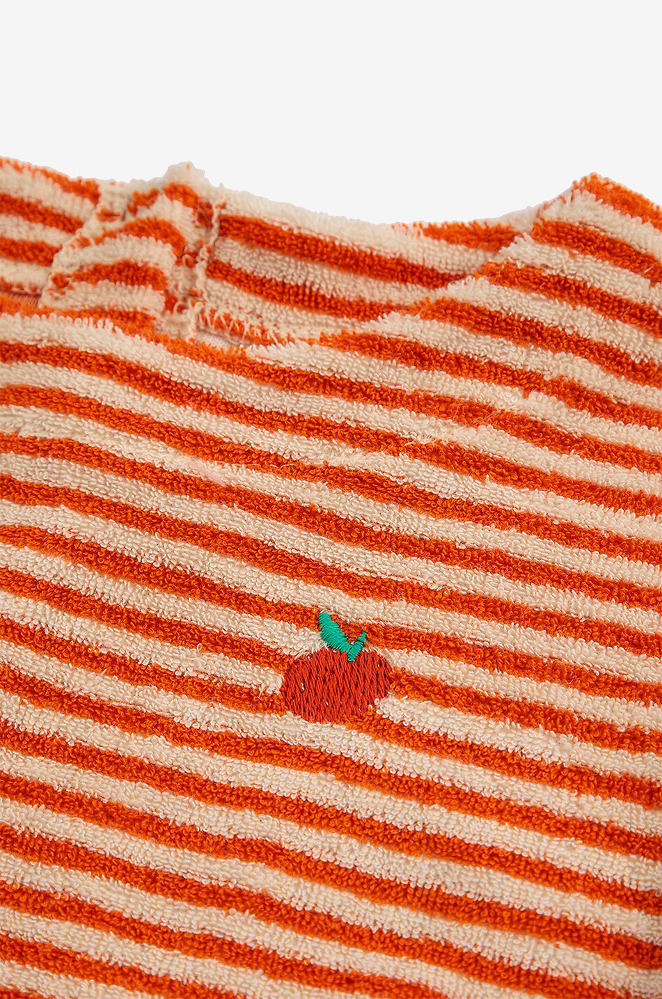 BOBO CHOSES Gestreiftes Baby-Frottee-Kleid Orange Stripes Baby ORANGE 4