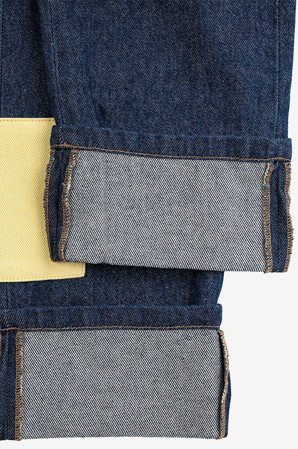 BOBO CHOSES Dunkle weite Kinderjeans B.C Color Block Patch Mädchen BLAU 3