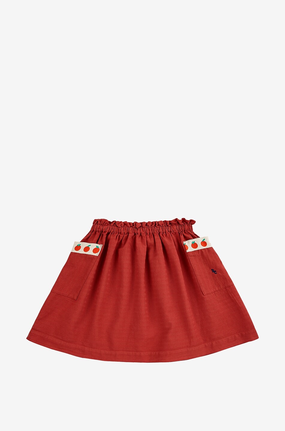 Jupe courte en jacquard rayé fille Pockets