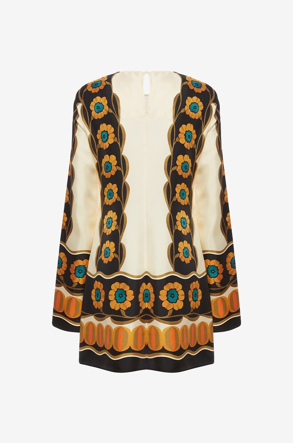 LA DOUBLEJ Mini robe trapèze en satin Mini Supreme Swing Daisychain Femme ORANGE 2