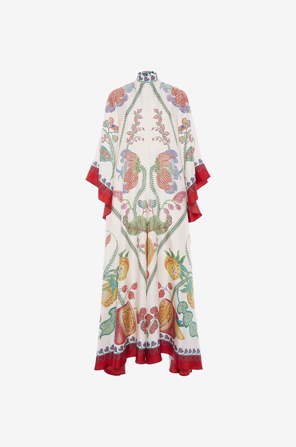 LA DOUBLEJ Magnifico Grenadilla Placé silk twill maxi dress Women WHITE 1