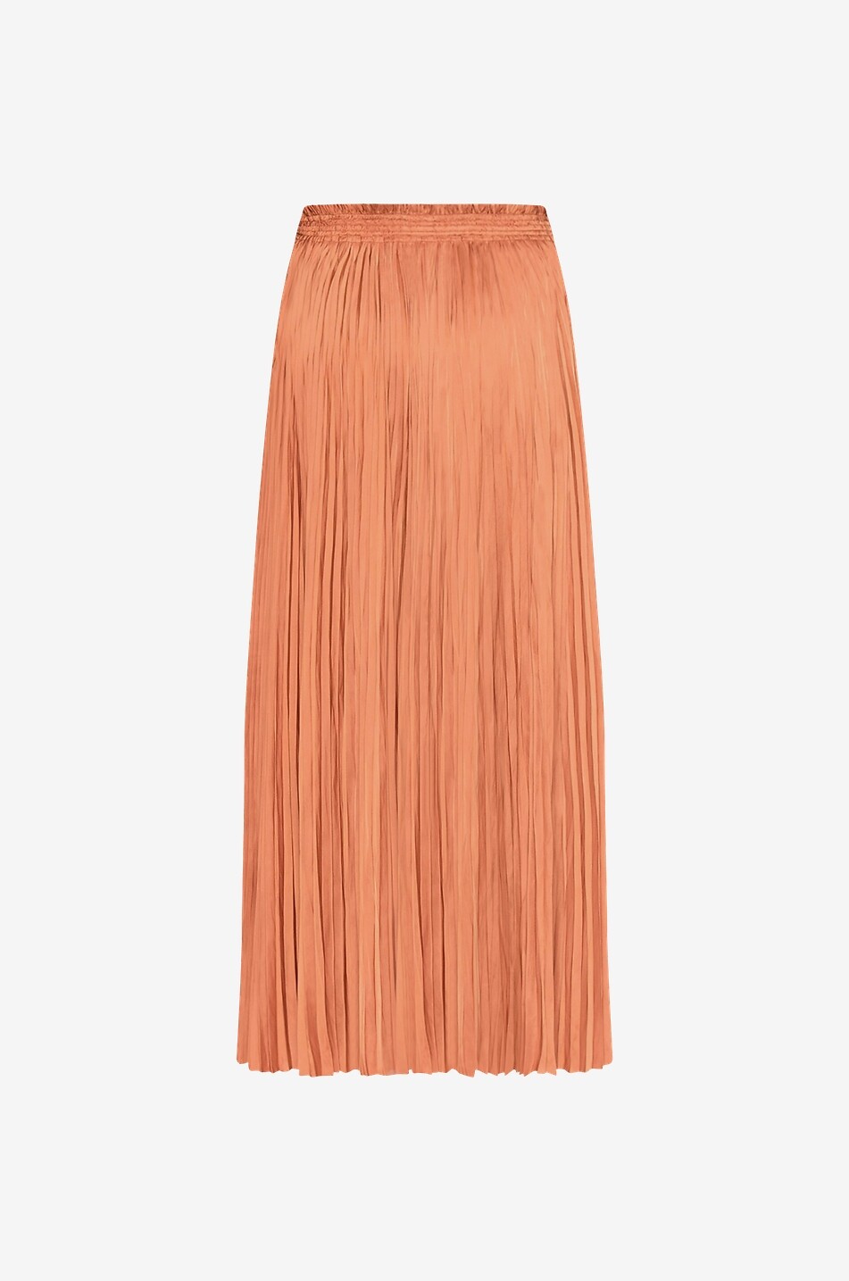 ULLA JOHNSON Jupe longue plissée en satin Krista Alexandrite Femme ORANGE 2