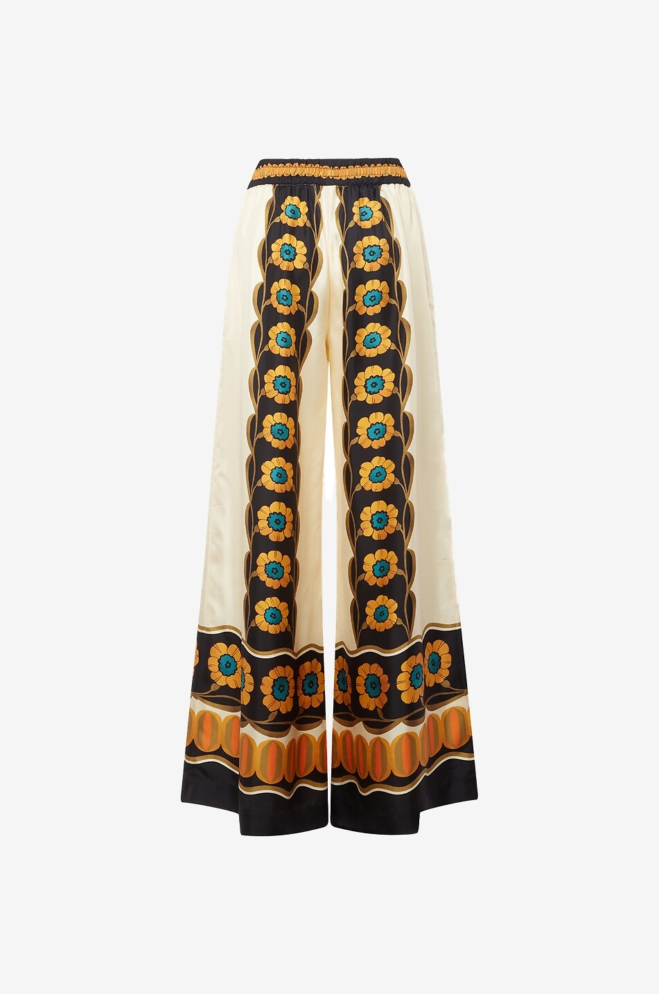 LA DOUBLEJ Palazzohose aus Seidentwill Palazzo Daisychain Placée Damen ORANGE 2