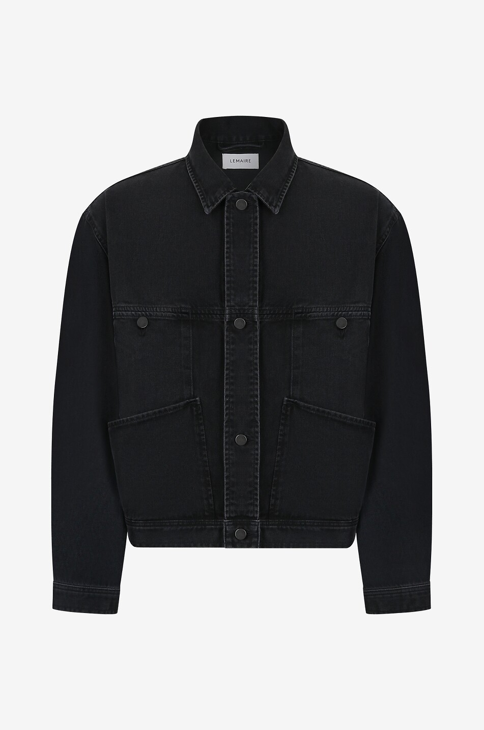 LEMAIRE 4 Pockets faded denim jacket Men BLACK 1