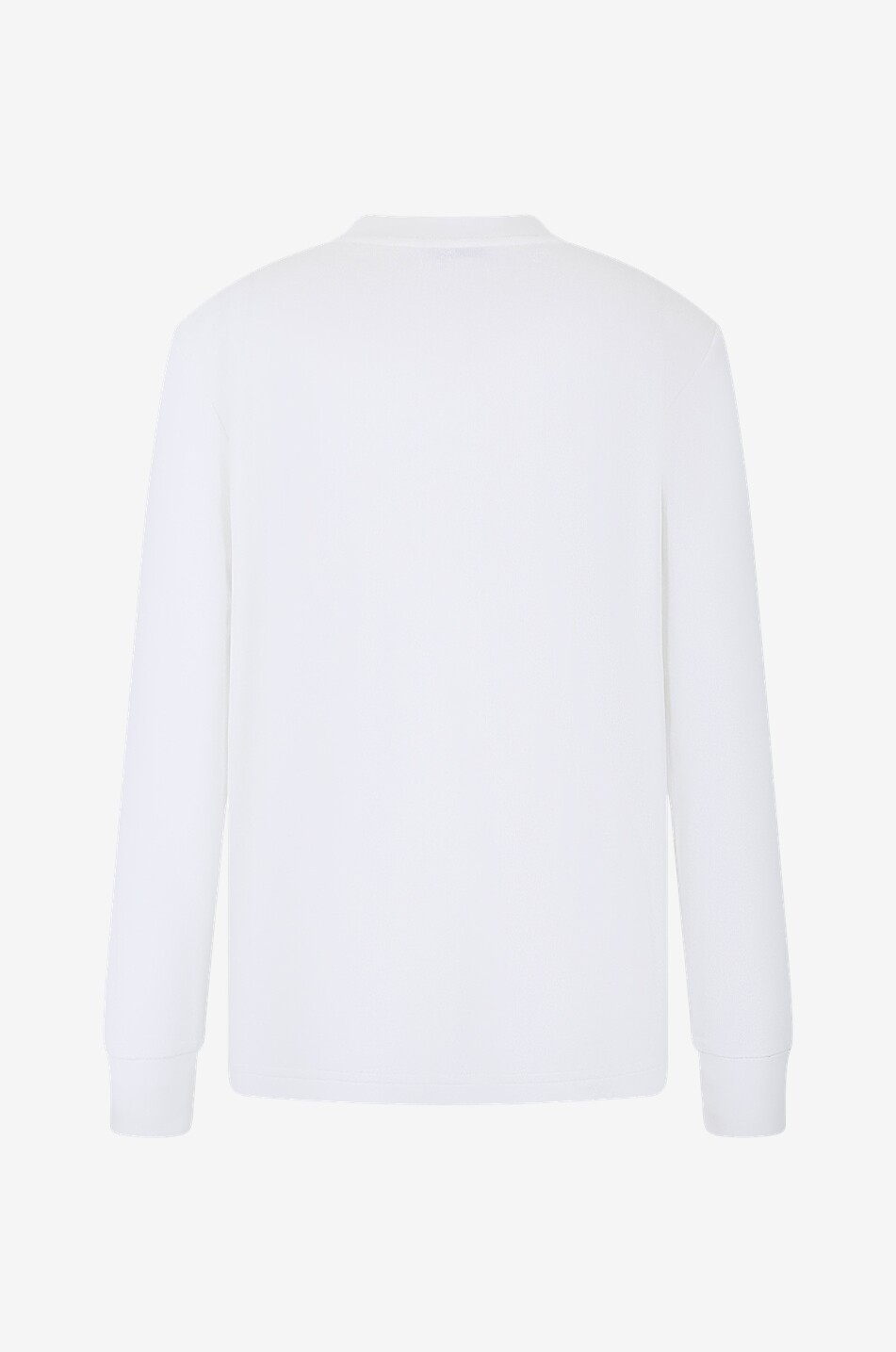 MONCLER Sweat-shirt en éponge à col rond logo universitaire Homme BLANC 2
