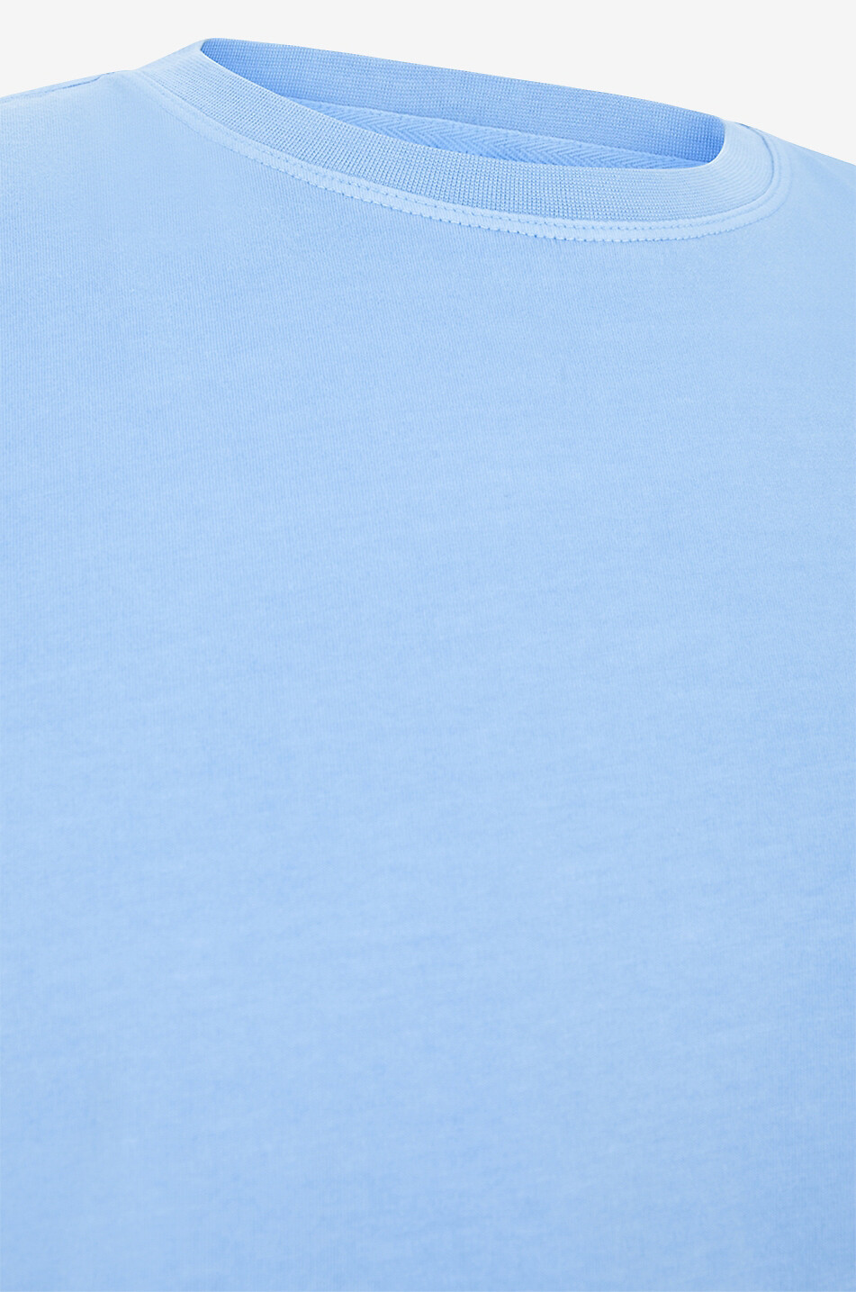 04651/ Kurzärmeliges T-Shirt aus Baumwolle Jersey Tee Herren HELLBLAU 3