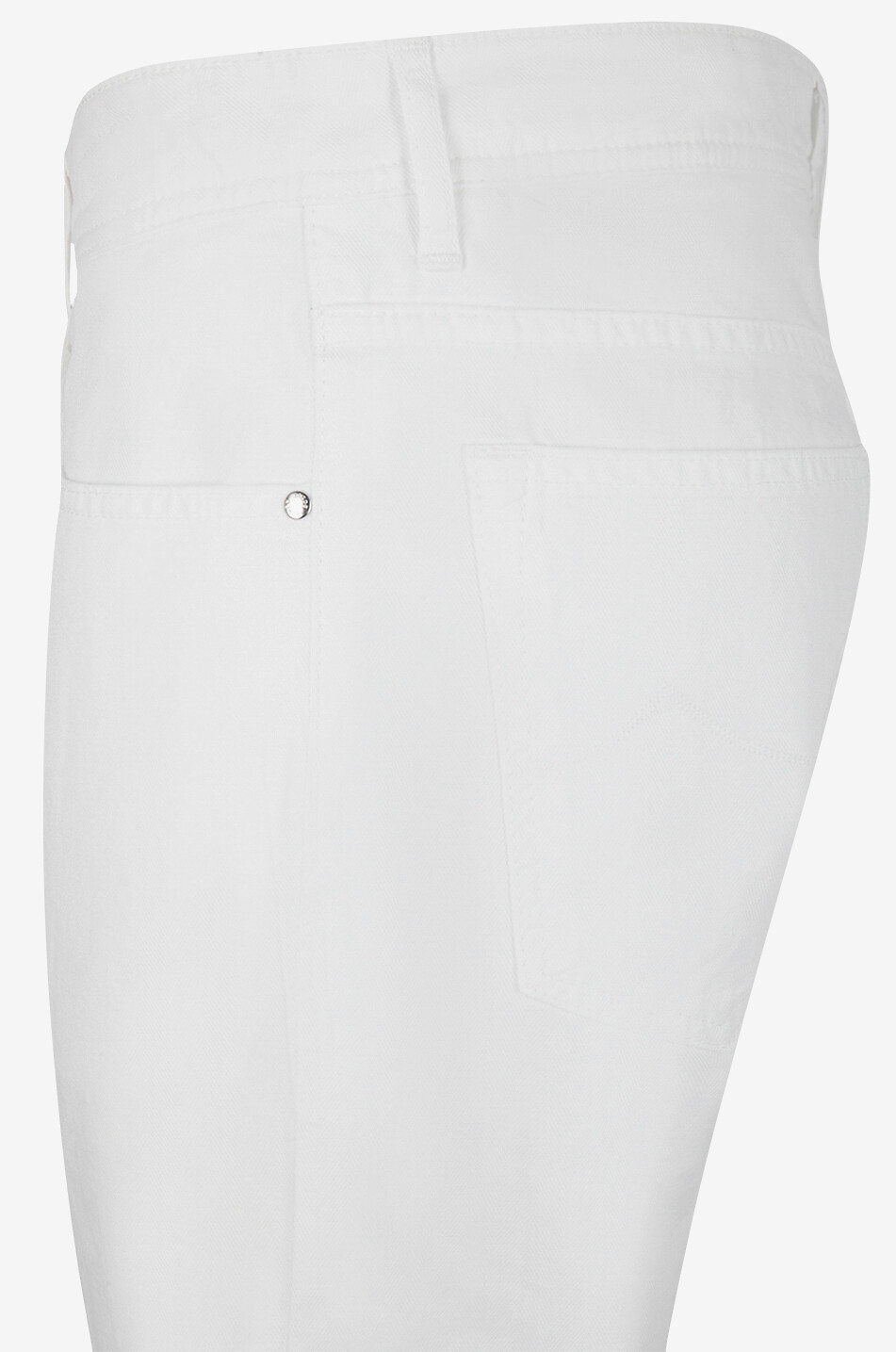 JACOB COHEN Jeans mit geradem Bein aus Baumwolle und Leinen Bard Herren WEISS 3