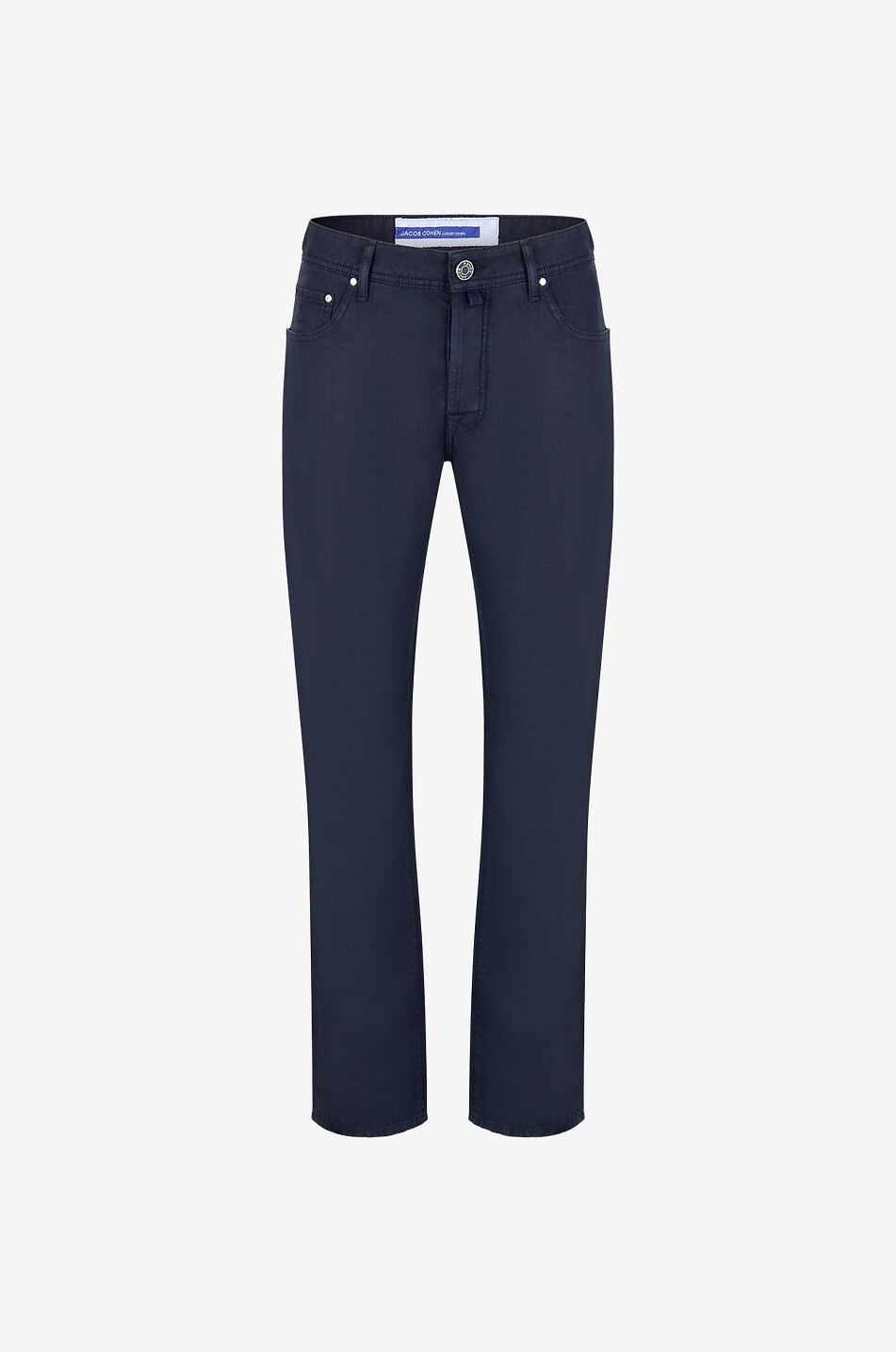 JACOB COHEN Jean droit en coton et lin Bard Homme BLEU FONCE 1