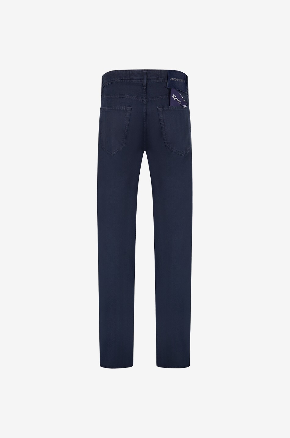 JACOB COHEN Jean droit en coton et lin Bard Homme BLEU FONCE 2
