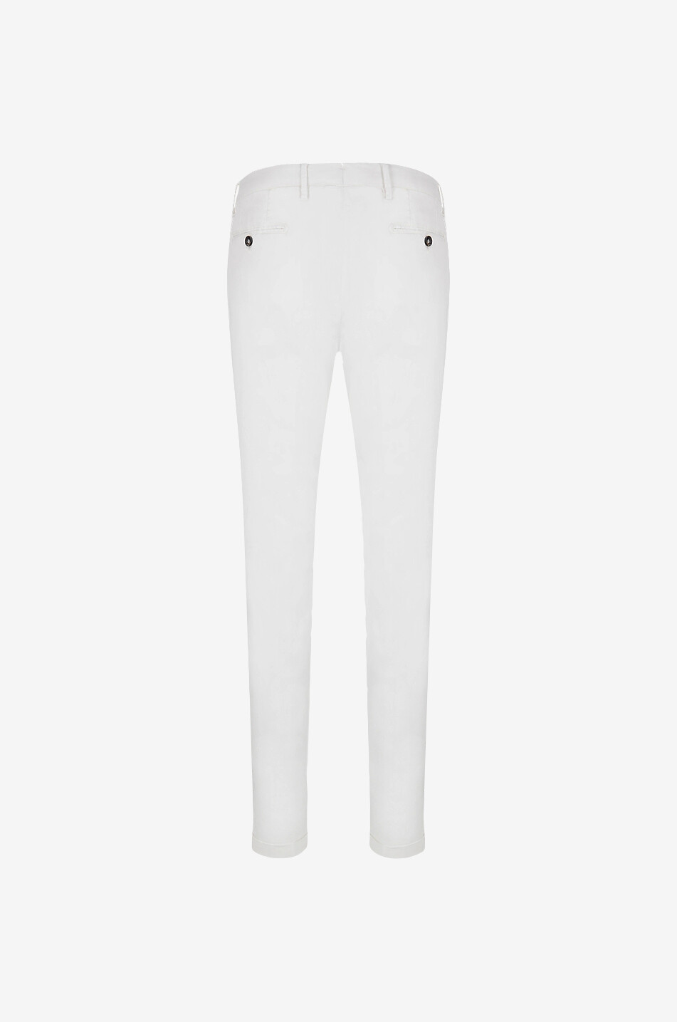 B SETTECENTO Slim fit chino cotton trousers Men WHITE 2