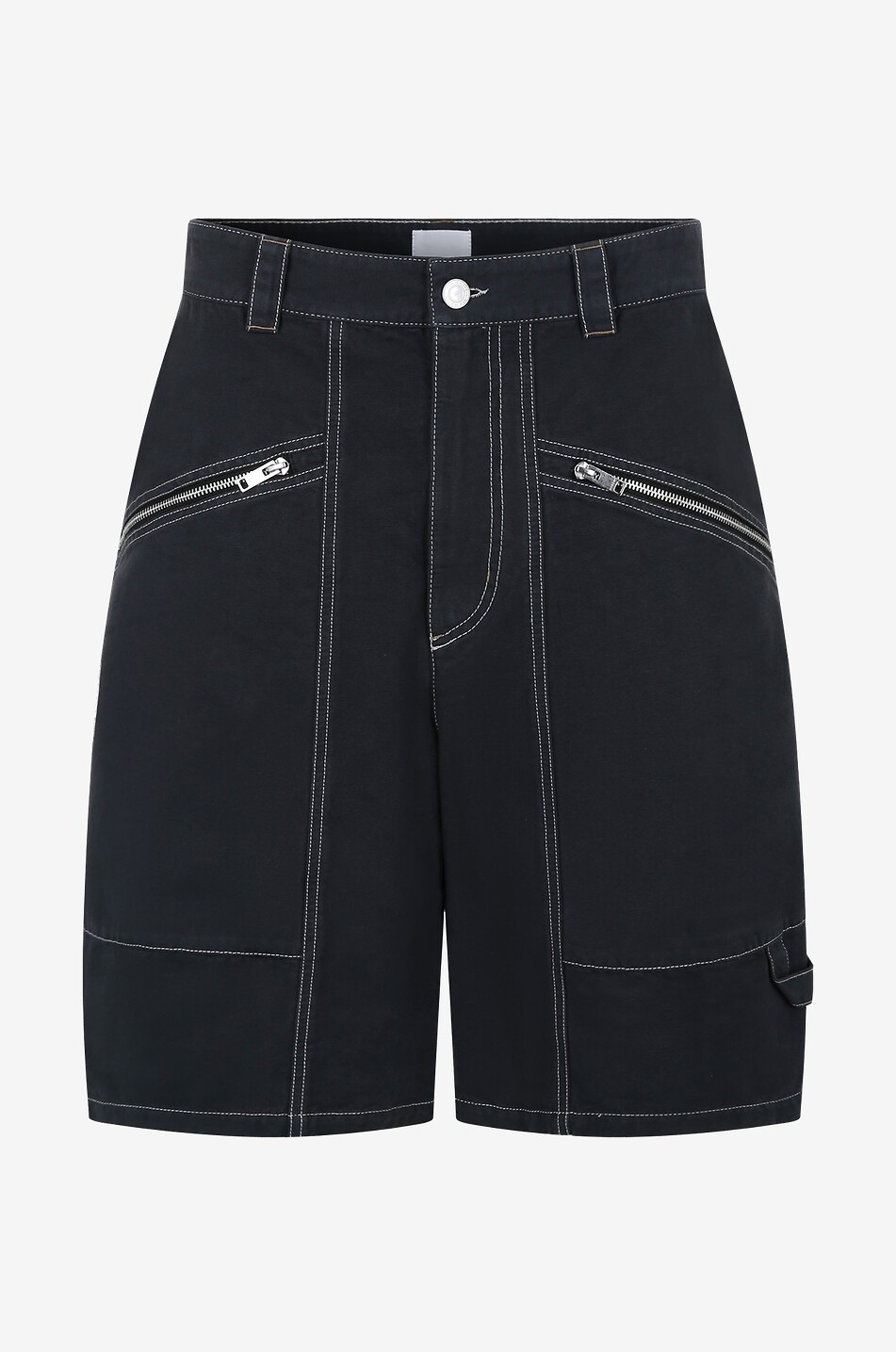 Feoni cotton canvas cargo shorts
