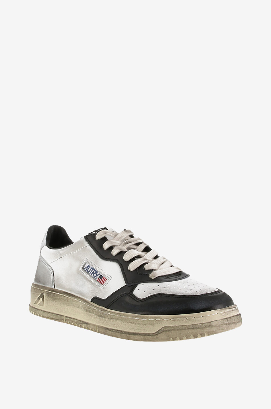 Used-Look-Sneakers mit silbernem Detail Medalist Super Vintage