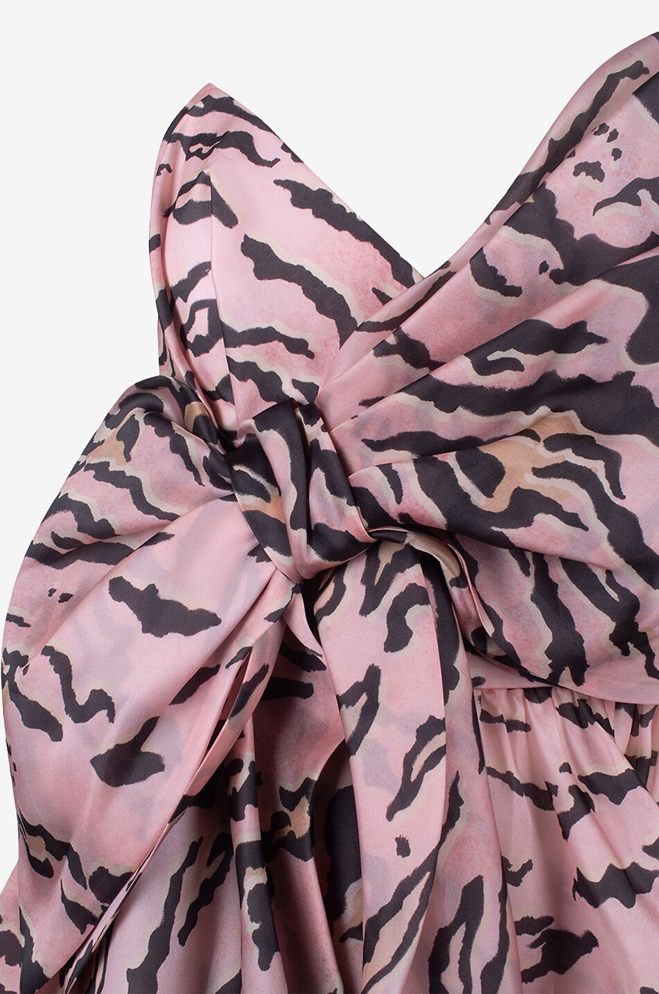 Minibustierkleid aus Seide Matchmaker Bow Pink Tiger