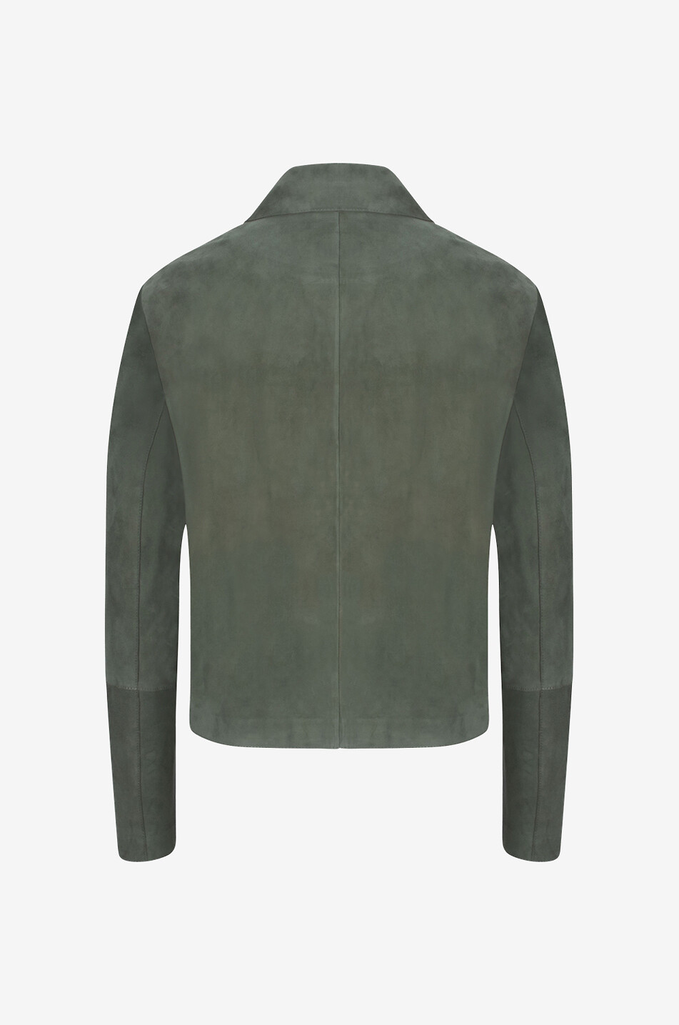 ARMA Emy boxy suede shirt jacket Women DARK GREEN 2