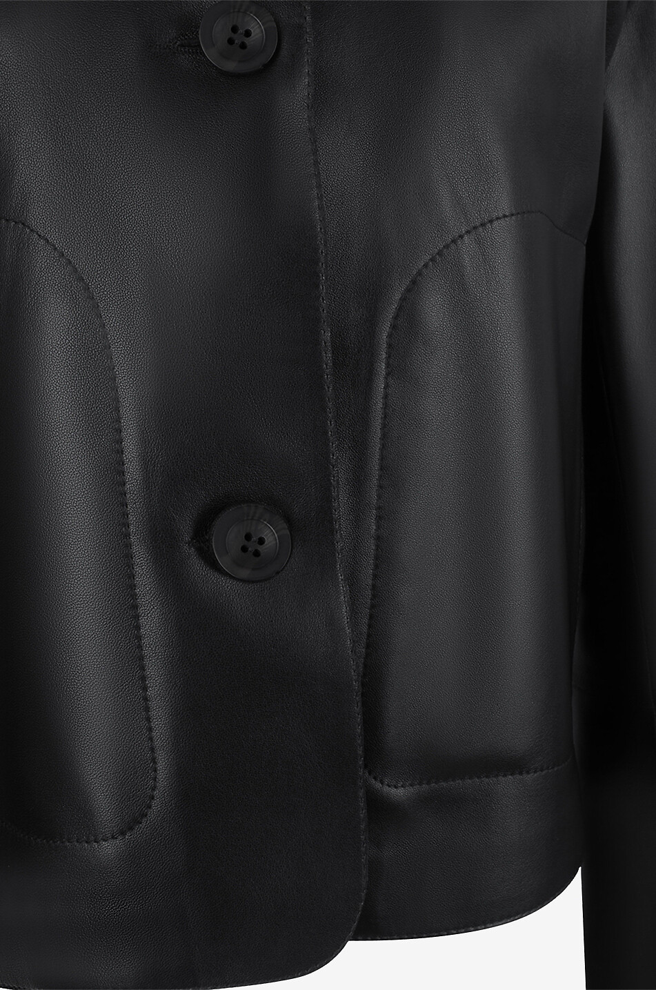 ARMA Veste en cuir d'agneau Emy Lamb Butter Femme NOIR 3