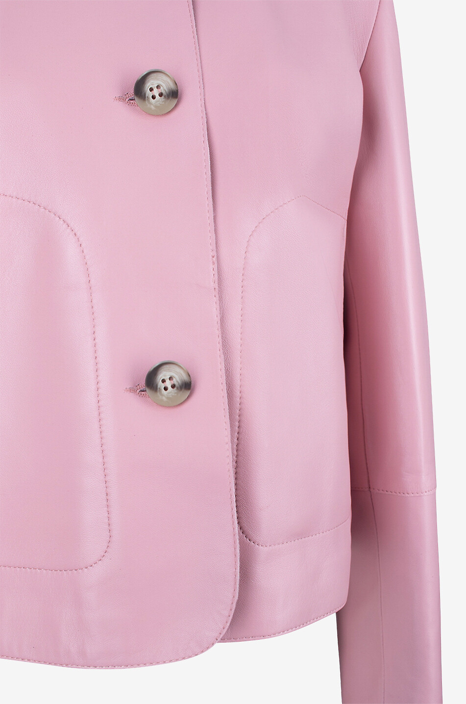ARMA Emy Lamb Butter lamb leather jacket Women LIGHT PINK 3