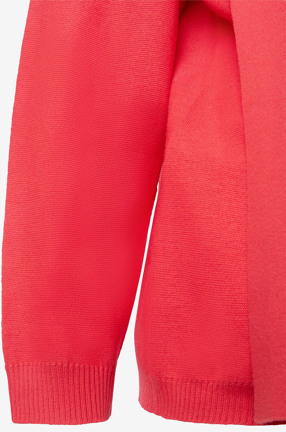 BONGENIE Cardigan léger à col châle en coton et cachemire Femme ROUGE MOYEN 3