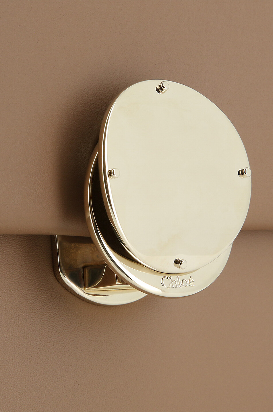 CHLOE Penelope Box Small smooth leather handbag Women BEIGE 6