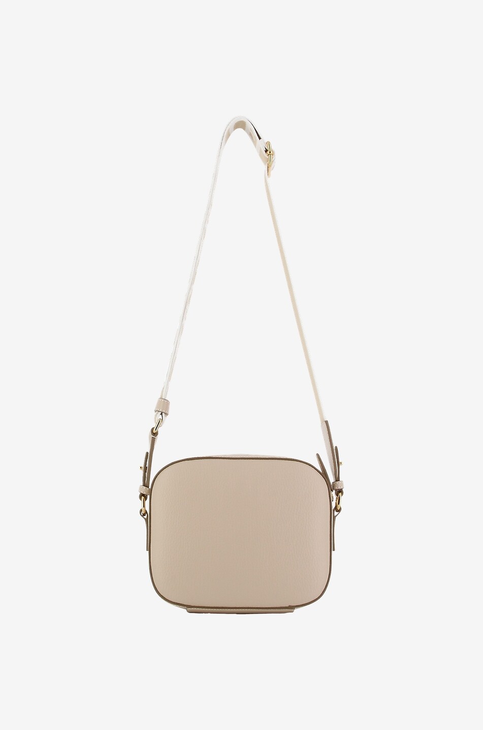 STELLA McCARTNEY Sac porté croisé en cuir synthétique grainé à clous Stella Logo Mini Camera Femme BEIGE 3