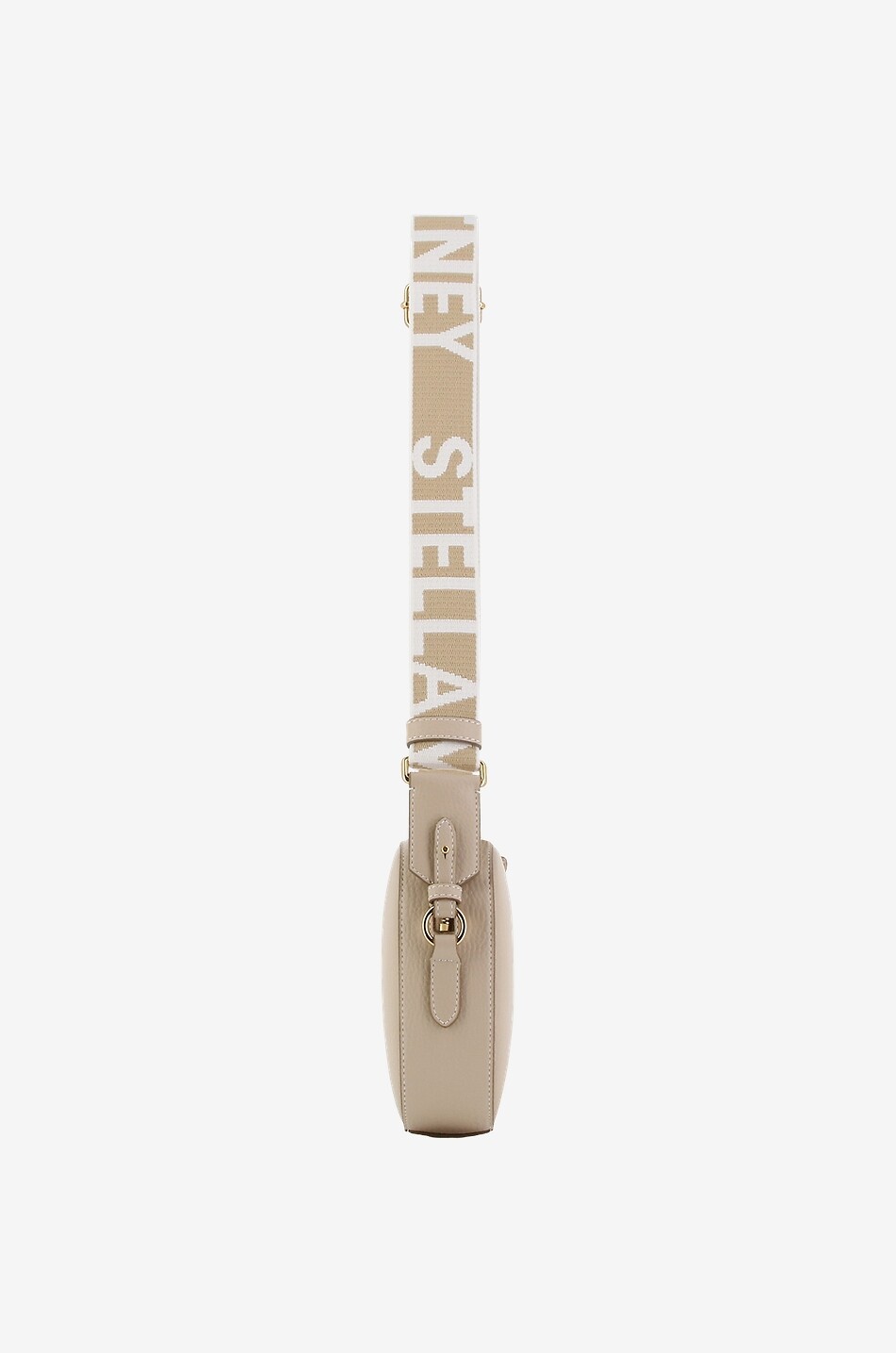 STELLA McCARTNEY Sac porté croisé en cuir synthétique grainé à clous Stella Logo Mini Camera Femme BEIGE 4