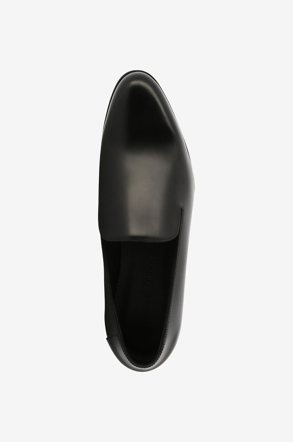 ALEXANDER McQUEEN Slippers en cuir lisse brillant à talon en métal Lux Trend Homme NOIR 5