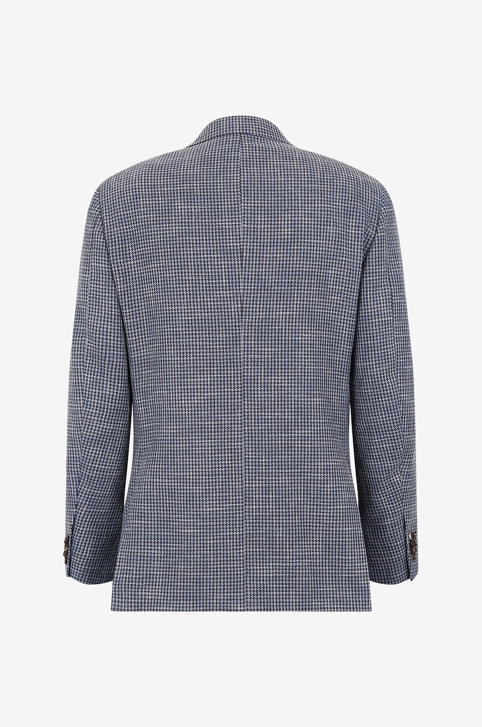CARUSO Blazer en laine et coton à boutonnage simple Homme BLEU MOYEN 2