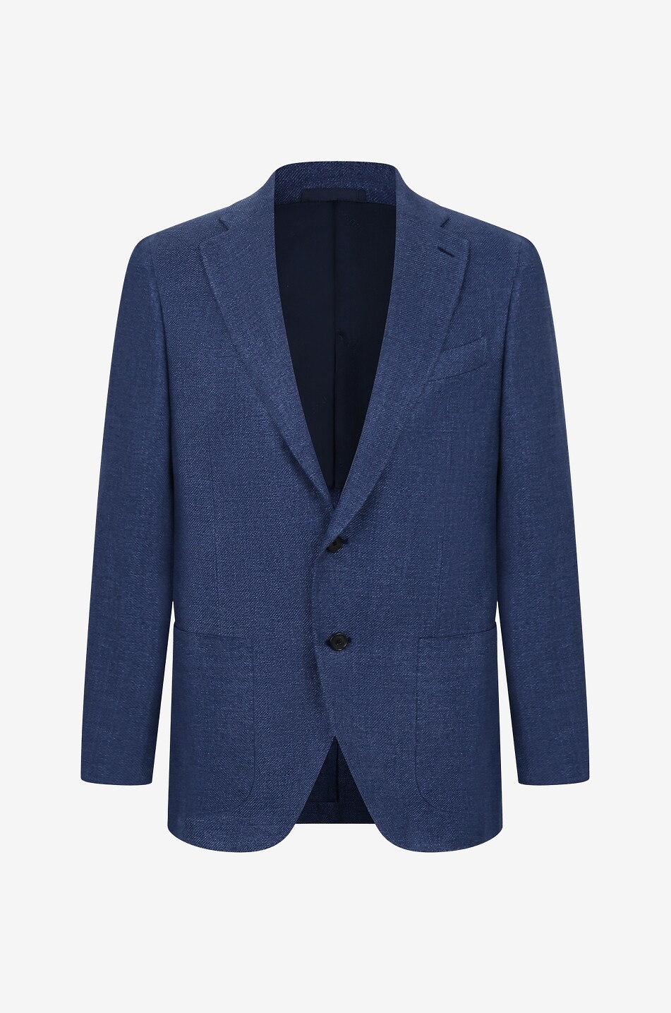 Blazer en lin et laine à boutonnage simple