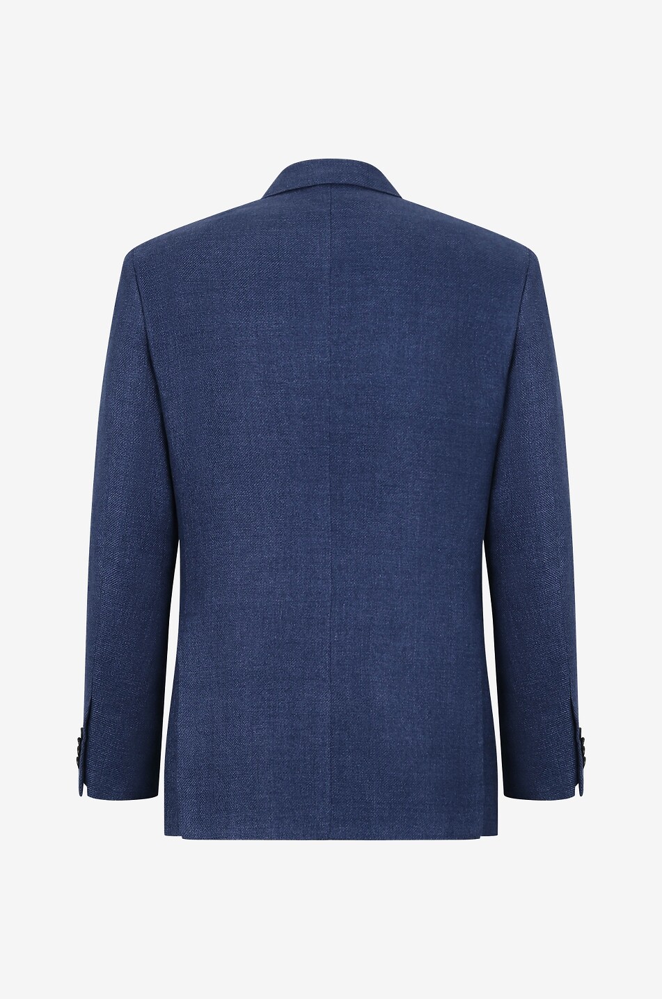 CARUSO Blazer en lin et laine à boutonnage simple Homme BLEU MOYEN 2