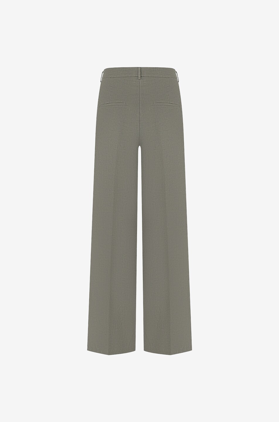 CAMBIO Pantalon large en lin mélangé Mira Femme KAKI 2