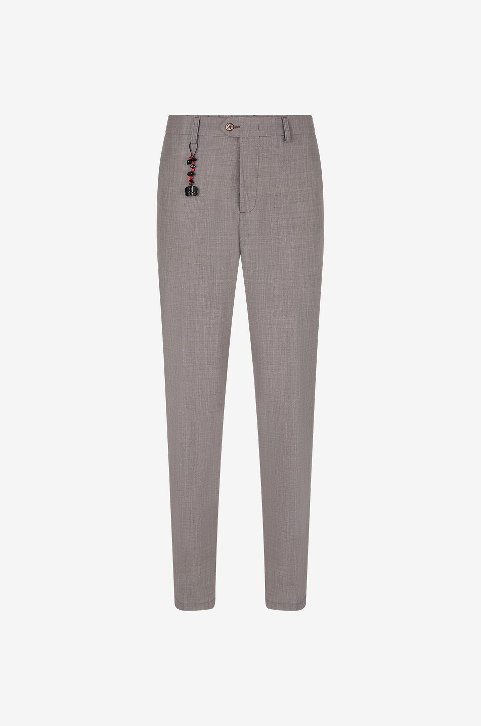 MARCO PESCAROLO Pantalon slim en laine vierge Evo Homme MARRON 1