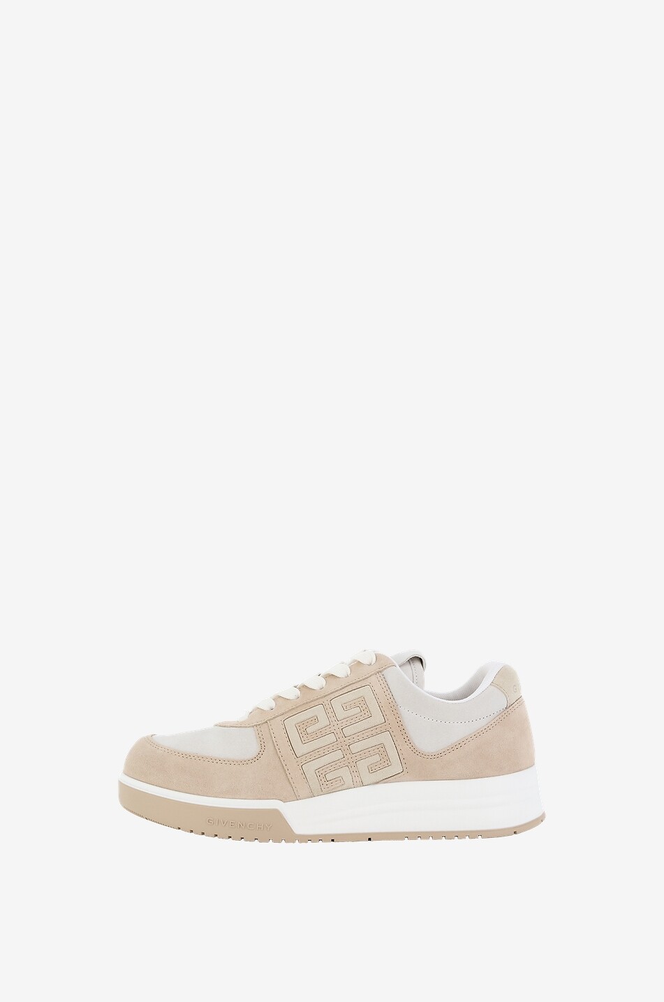 Baskets basses à lacets en daim bicolore G4