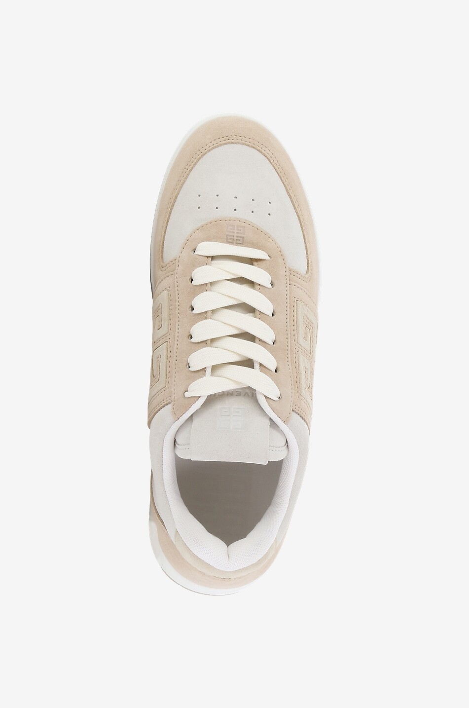 GIVENCHY G4 bicolour suede lace-up low-top sneakers Women BEIGE 5