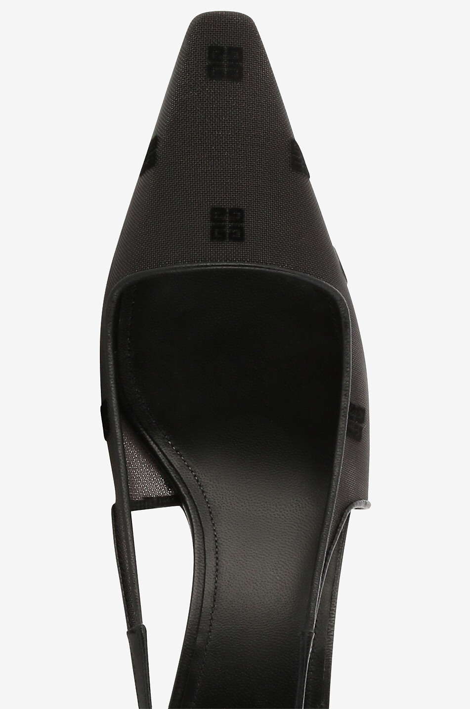 GIVENCHY G Cube 50 embroidered net slingback pumps Women BLACK 5