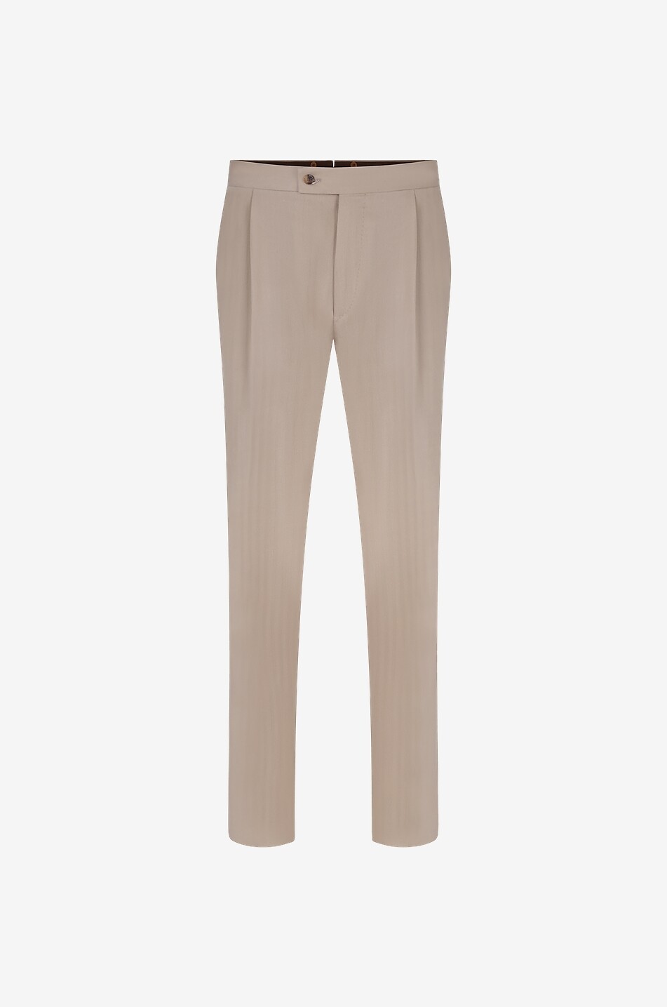 CARUSO Pantalon classique en coton Homme Beige moyen 1
