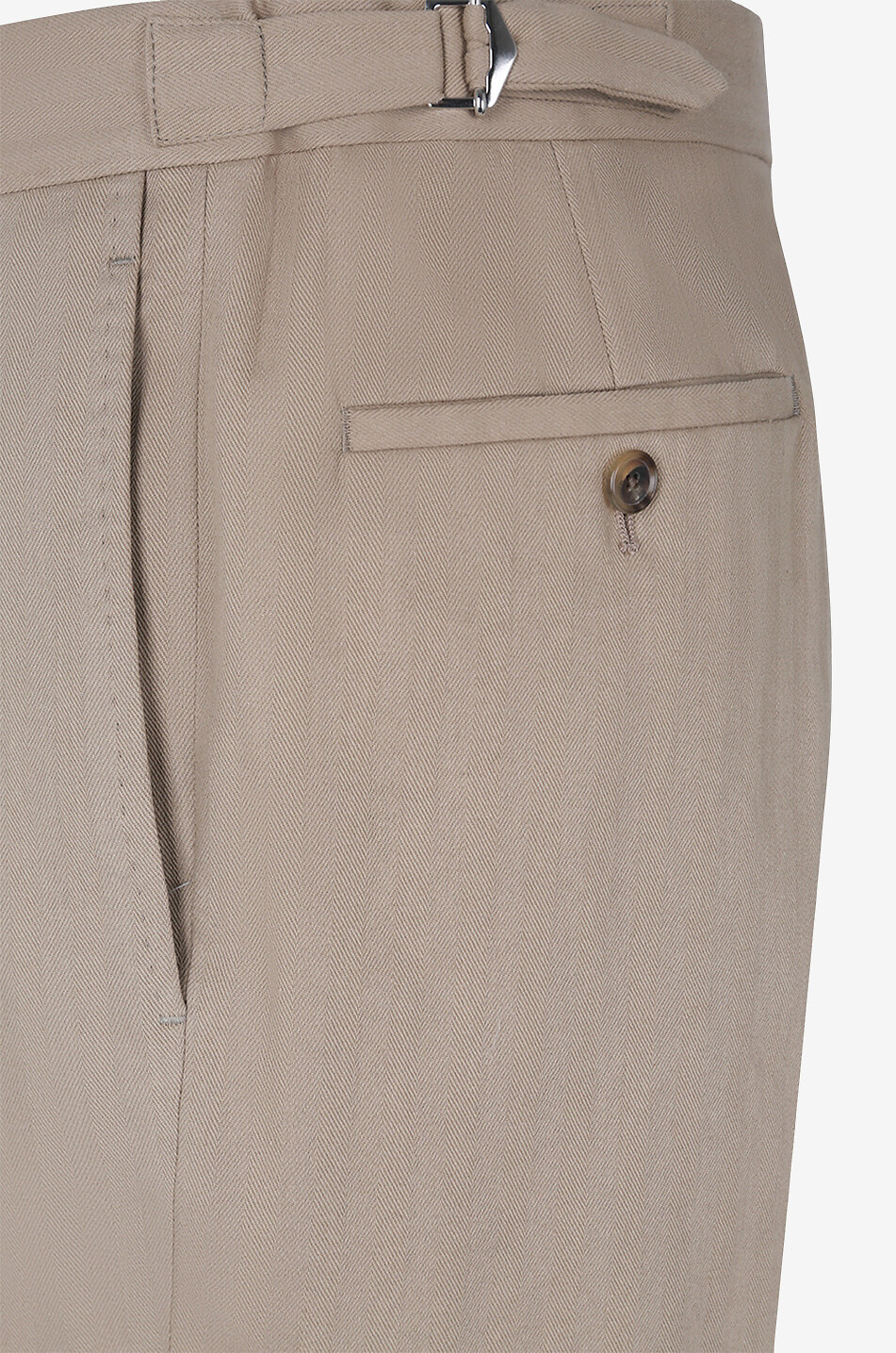 CARUSO Pantalon classique en coton Homme Beige moyen 3