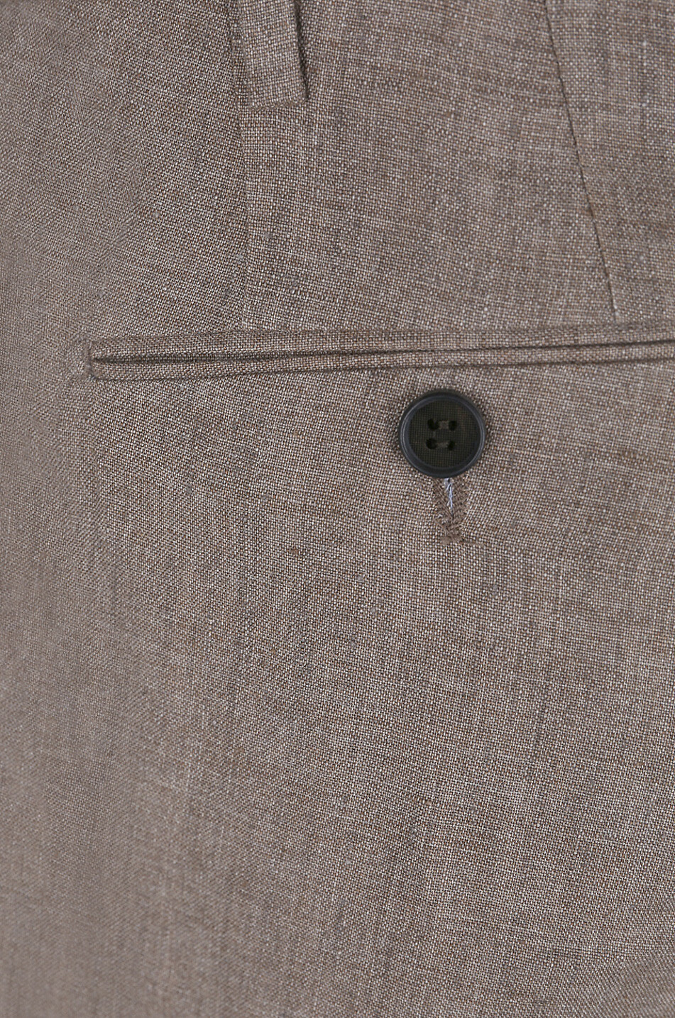 GERMANO Mottled linen slim fit trousers Men [akeneo-beigefonce] 3