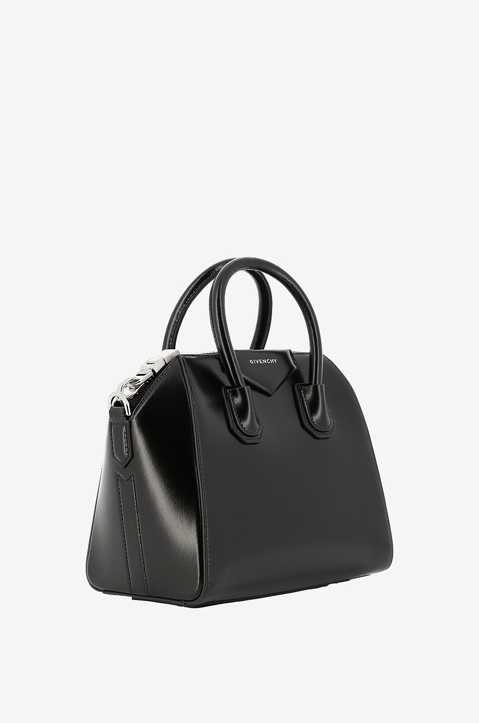 GIVENCHY Antigona Mini shiny smooth leather handbag Women BLACK 2