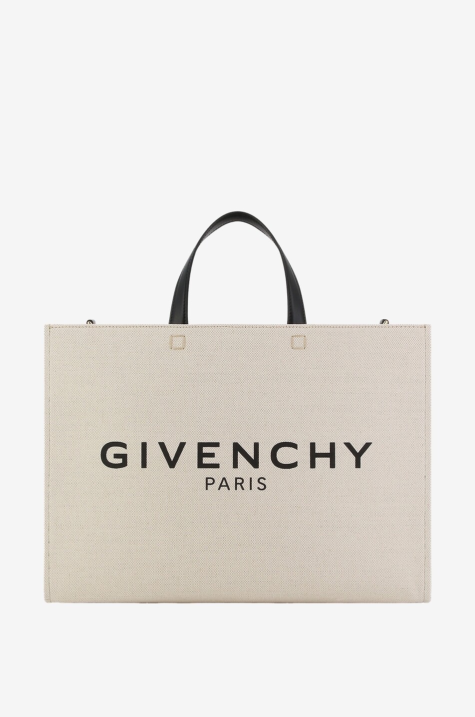 GIVENCHY G-Tote Medium canvas bag with logo print Women BEIGE 1