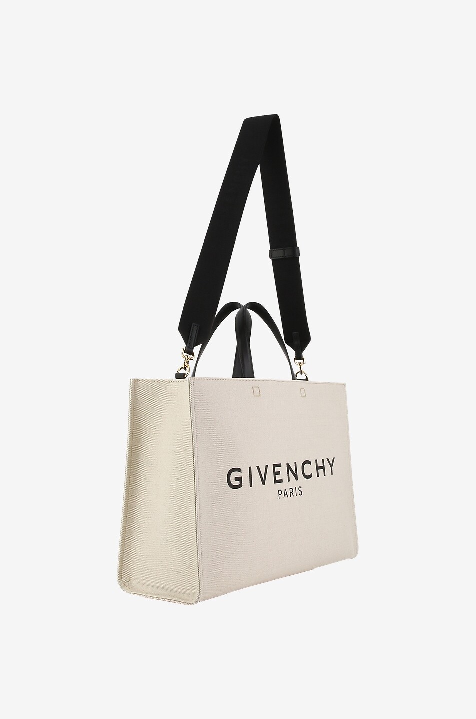 GIVENCHY G-Tote Medium canvas bag with logo print Women BEIGE 5